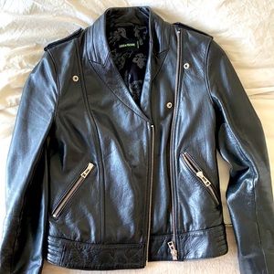 Stunning Black leather jacket from Zadig&Voltaire!